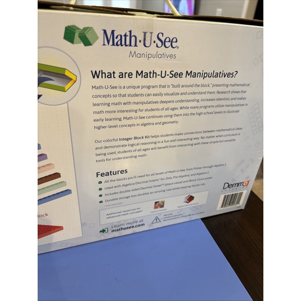 Math-U-See Manipulatives Integer Block Kit Complete Set 133 Blocks Math Learn - Picture 7 of 14